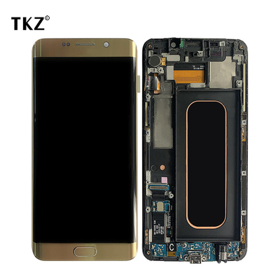 L'affichage à cristaux liquides complet de téléphone portable examine l'affichage d'Oled pour le bord de SAM S6 plus l'écran tactile original de rechange G928